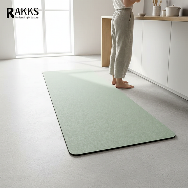 RAKKS Modern Home Minimalist Solid Colors New Diatomite Kitchen Carpet  Super Anti-slip, Super Water-absorbent And Easy To Use