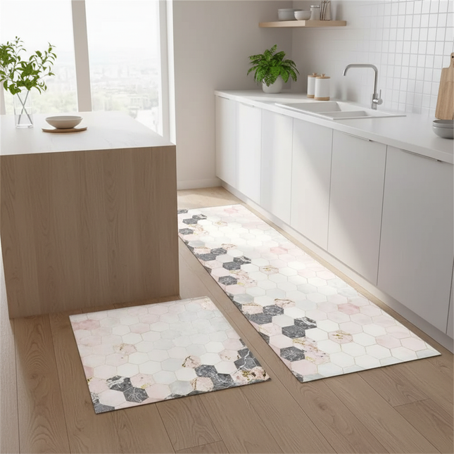 Kitchen Rug Durable Home Entrance Doormat High-end Kitchen Mats For Floor Waterproof House Hold Washable Non-slip Large Carpet