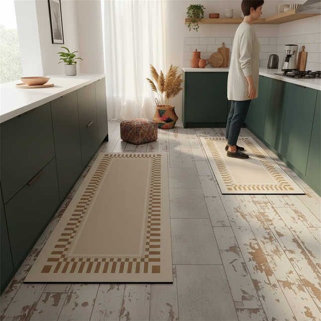 Kitchen Floor Mat Bedroom Living Room Long Bedside Area Rug Hallway Soft Washable Carpet Anti Slip Bathroom Entrance Doormat