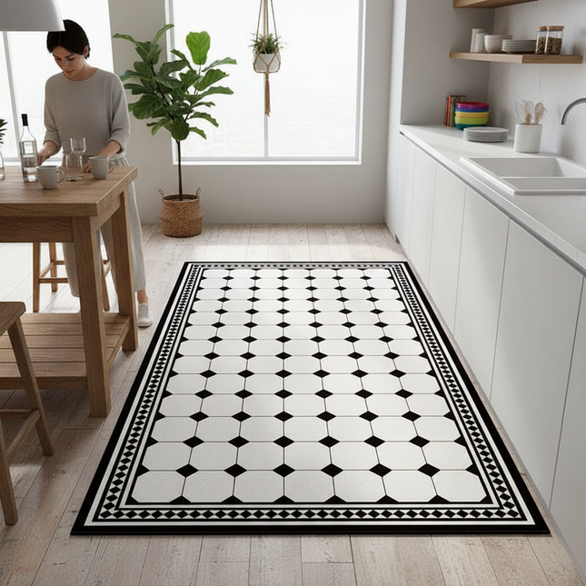 Kitchen Floor Mat Waterproof Non-slip Oil-proof Diatom Mud Wipeable Washable Soft Carpet Dirt-resistant Balcony Rug Alfombr
