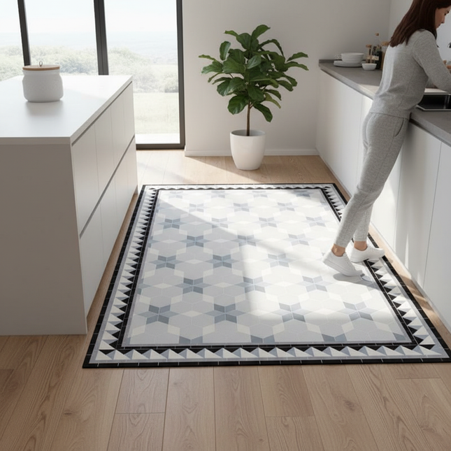 Kitchen Floor Mat Waterproof Non-slip Oil-proof Diatom Mud Wipeable Washable Soft Carpet Dirt-resistant Balcony Rug Alfombr