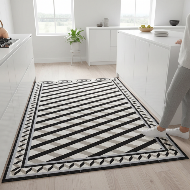 Kitchen Floor Mat Waterproof Non-slip Oil-proof Diatom Mud Wipeable Washable Soft Carpet Dirt-resistant Balcony Rug Alfombr