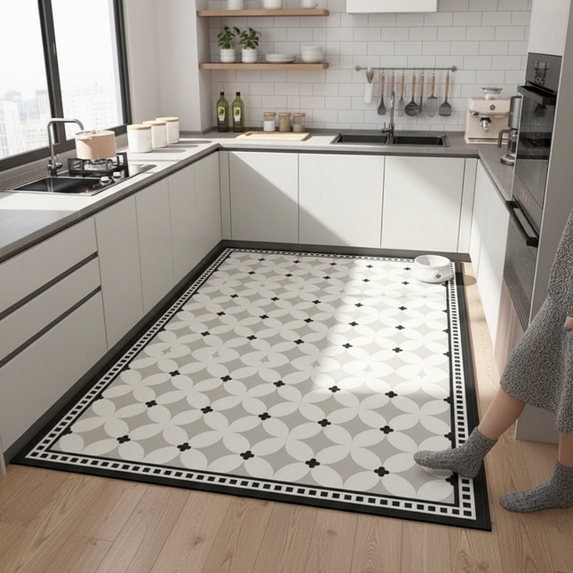 Kitchen Floor Mat Waterproof Non-slip Oil-proof Diatom Mud Wipeable Washable Soft Carpet Dirt-resistant Balcony Rug Alfombr