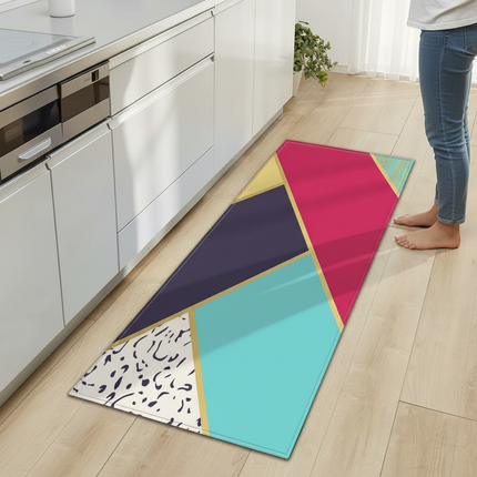 Tapis Cuisine géométrique design antidérapant