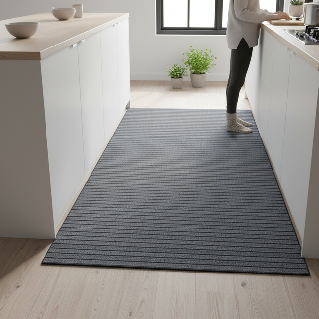 Anti Slip Kitchen Mat for Floor Stripe Kitchen Carpet Long Hallway Rugs Entrance Doormat Bath Mat Living Room Carpet Can Be Cut