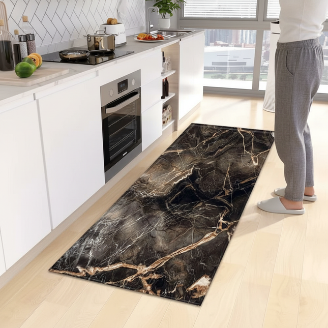 Marble Kitchen Rug Hallway Entrance Doormat Home Living Room Children Bedroom Floor Decor Carpet Bathroom Door Non-Slip Foot Mat