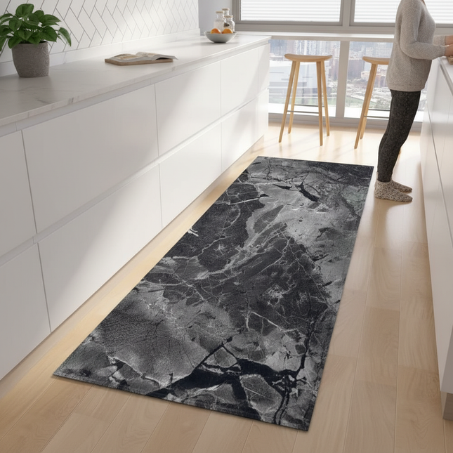 Marble Kitchen Rug Hallway Entrance Doormat Home Living Room Children Bedroom Floor Decor Carpet Bathroom Door Non-Slip Foot Mat