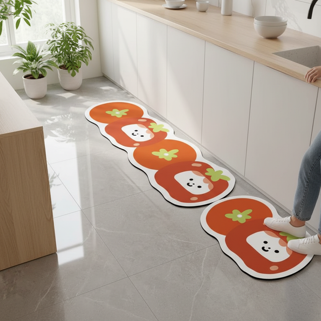 Tapis Cuisine Motif Tomate Mignon Antidérapant