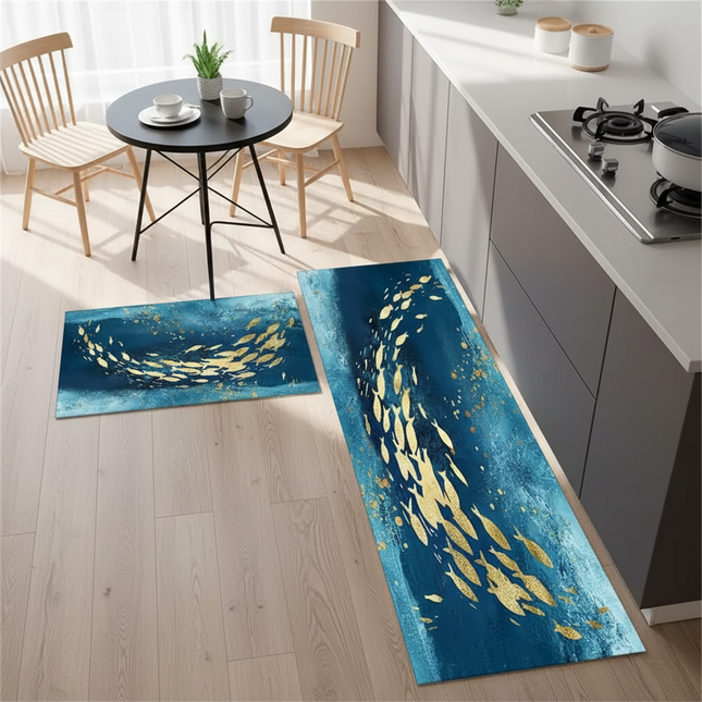Kitchen Mat Bathroom Carpet Floor Mat Washable Anti Slip Entrance DoorMat Bedroom Living Room Long Bedside Area Hallway Soft Rug