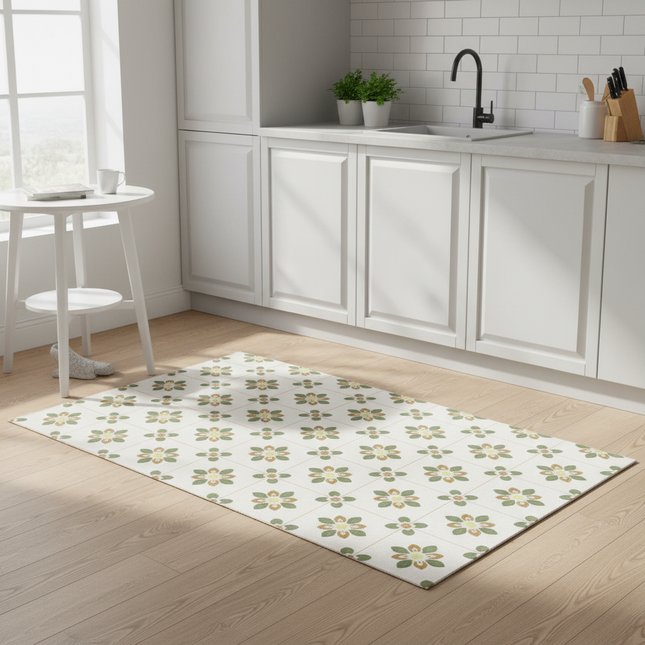 Modern Kitchen Pvc Leather Floor Mat Home Heat Resistant Oil-proof Rugs Large Area Rug Non-slip Washable Carpets for Living Room
