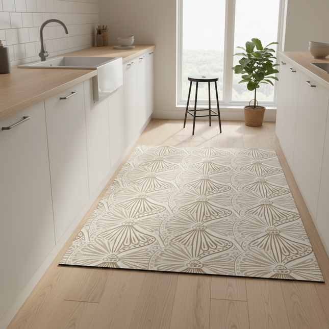 Carpet for Kitchen Pvc Floor Mat Large Size Waterproof Non-slip Carpets Leather Anti-oil Foot Mats Retro Home Decoration Rug