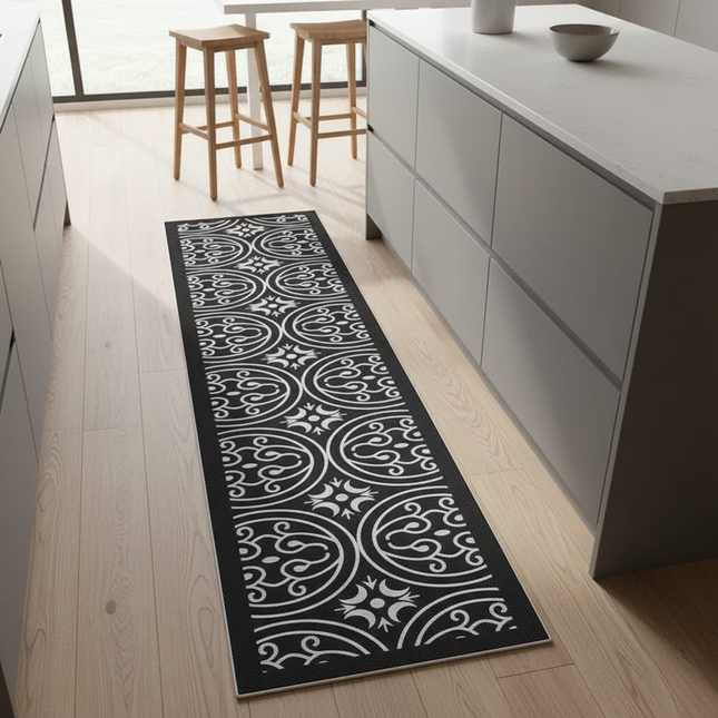 Non-slip Kitchen Carpet Washable Waterproof Oil-proof Anti-fouling Floor Mat Anti-slip Runner Rug 주방매트 Pvc Alfombras De Cocina