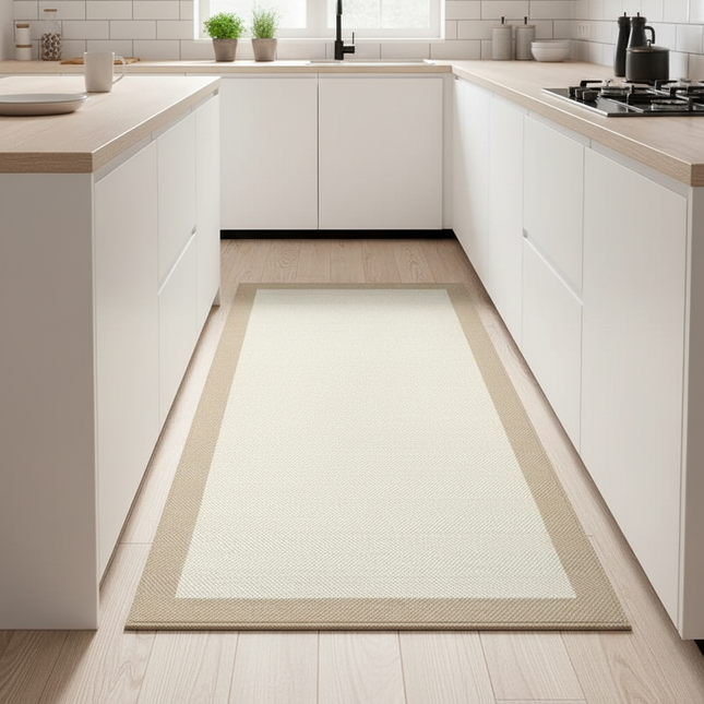 Tapis Cuisine bicolore long antidérapant