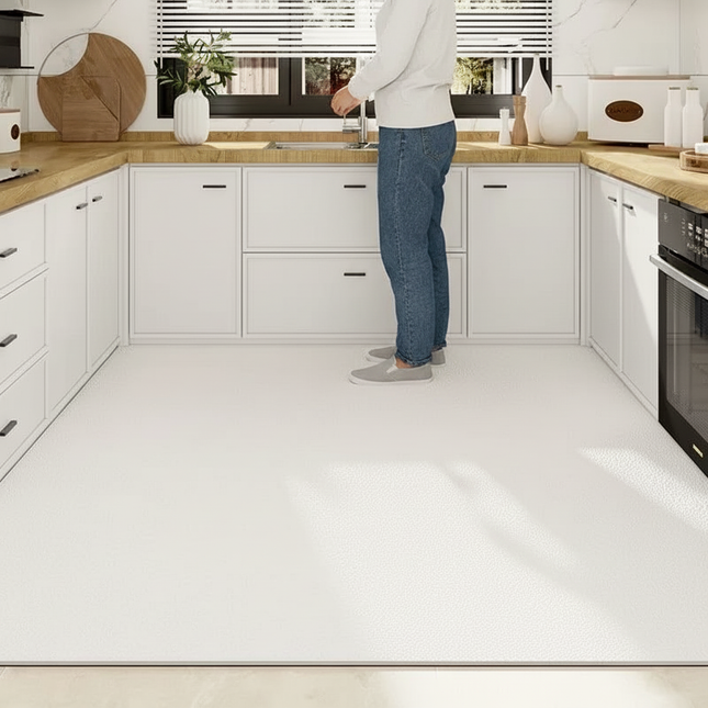 Kitchen Carpet, Waterproof PVC Floor Mats, Non-Slip Leather Mat, Solid Color, Home Decoration, Big Size, Custom Rug - gallery 1