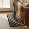 PVC Kitchen Waterproof Carpet Black Carpets Leather Non-slip Rug Oil-proof Long Foot Mats American Retro Home Decoration Rugs - gallery 1