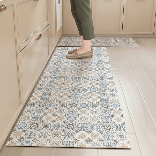 Kitchen Rug Waterproof Kitchen Mat Home Decoration Oil-proof Non-slip Kitchen Rugs Kitchen Vinyl Carpet שטיח למטבח - gallery 1