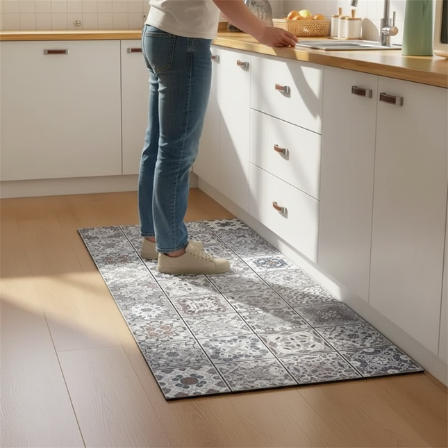 Kitchen Rug Waterproof Kitchen Mat Home Decoration Oil-proof Non-slip Kitchen Rugs Kitchen Vinyl Carpet שטיח למטבח - gallery 1