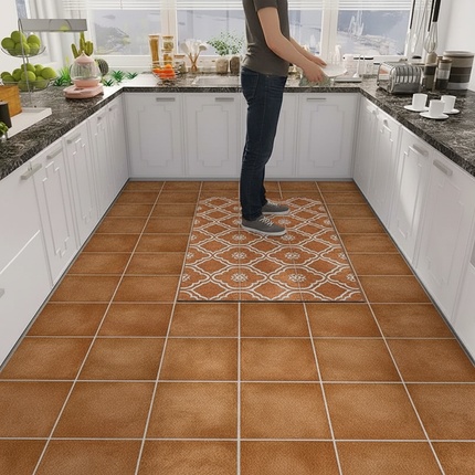 Home Kitchen Anti-oil Anti-slip Carpet PVC Leather Entrance Rugs Large Area Balcony Carpets Modern Living Room Decoration Rug - gallery 1