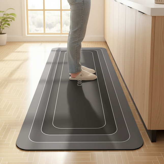 VIKAMA Kitchen Floor Mat Non-slip, Oil-resistant Absorbent Mat Door Mat Soiled Foot Mat Waterproof Household Carpet - gallery 1