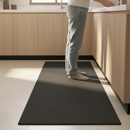 Tapis Cuisine noir long antidérapant