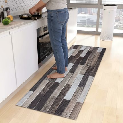 Tapis Cuisine bois multicolore antidérapant