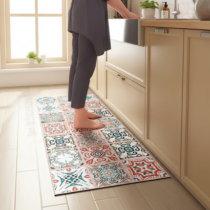 1PCS Kitchen Floor Mat Waterproof, Anti-skid, Anti-dirty Foot Mat Household Door Mat Crystal Velvet Long Strip Carpet Door Mats - gallery 1