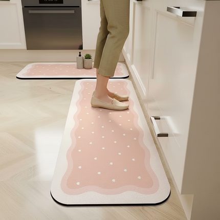 VIKAMA Non-Slip Waterproof Kitchen Mat-Diatomaceous Earth Absorbent Rug, Anti-Fatigue Floor Pad for Indoor, Eco-Friendly Design - gallery 1