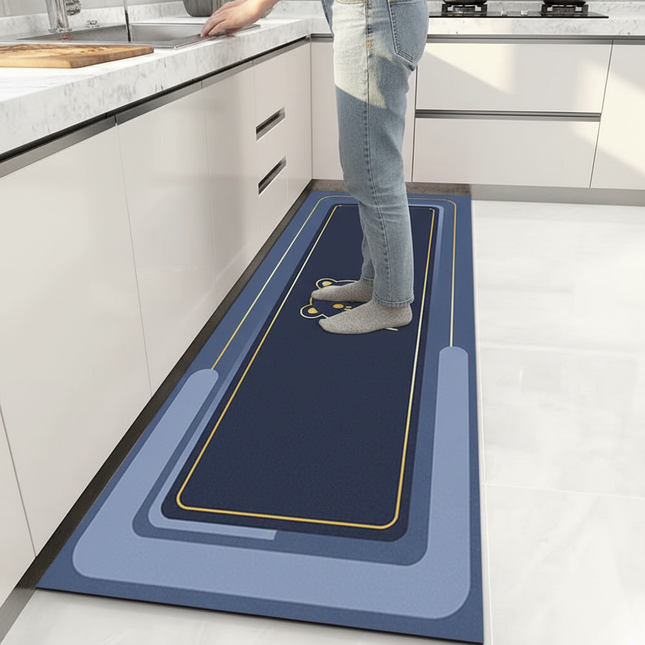 Kitchen Floor Mat Bedroom Living Room Long Bedside Area Rug Hallway Soft Washable Carpet Anti Slip Bathroom Entrance Doormat - gallery 1
