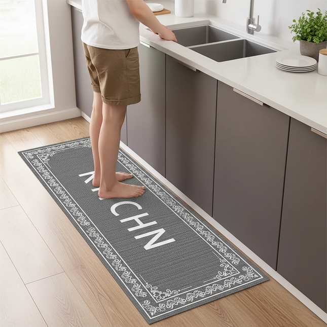 Kitchen Floor Mat Bedroom Living Room Long Bedside Area Rug Hallway Soft Washable Carpet Anti Slip Bathroom Entrance Doormat - gallery 1