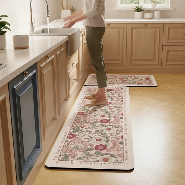Carpet for Kitchen Floor Mat Waterproof PVC Long Foot Mats Leather Oil-proof Home Decoration Rug 주방바닥매트 שטיח למטבח Pvc주방매트 - gallery 1