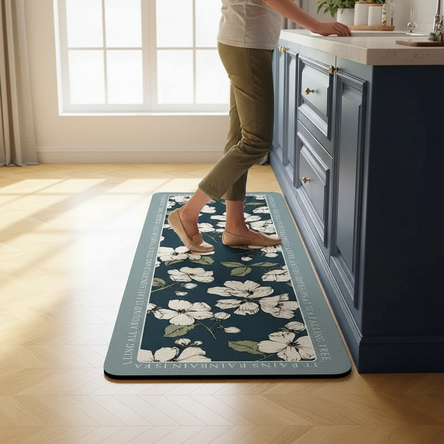 Carpet for Kitchen Floor Mat Waterproof PVC Long Foot Mats Leather Oil-proof Home Decoration Rug 주방바닥매트 שטיח למטבח Pvc주방매트 - gallery 1