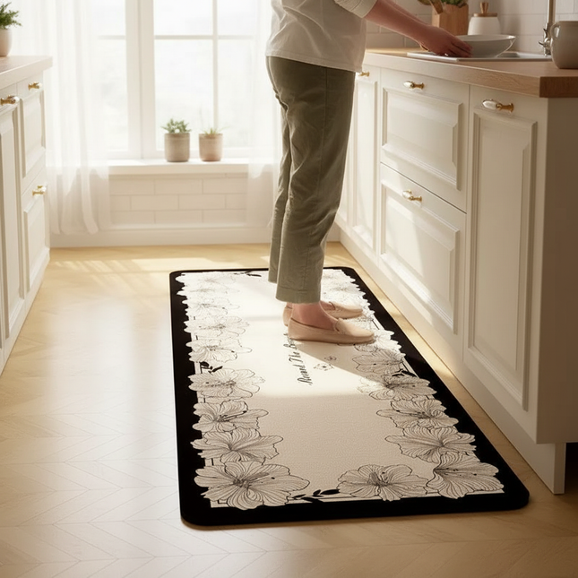Carpet for Kitchen Floor Mat Waterproof PVC Long Foot Mats Leather Oil-proof Home Decoration Rug 주방바닥매트 שטיח למטבח Pvc주방매트 - gallery 1