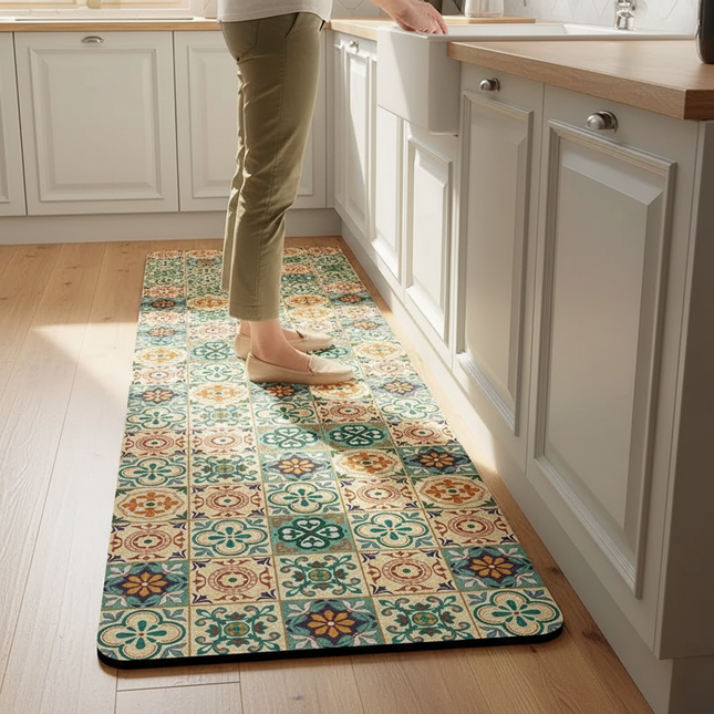 Carpet for Kitchen Floor Mat Waterproof PVC Long Foot Mats Leather Oil-proof Home Decoration Rug 주방바닥매트 שטיח למטבח Pvc주방매트 - gallery 1