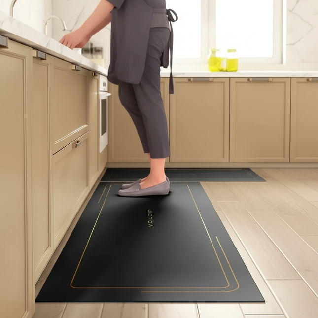 Kitchen Absorbent Mat Non-Skid Waterproof Wipeable Comfort Standing Kitchen Rugs and Mats Wipeable Wash Free Long Strip Carpet - gallery 1