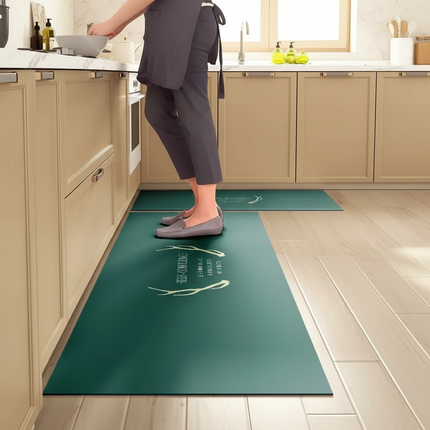 Tapis Cuisine vert design antidérapant