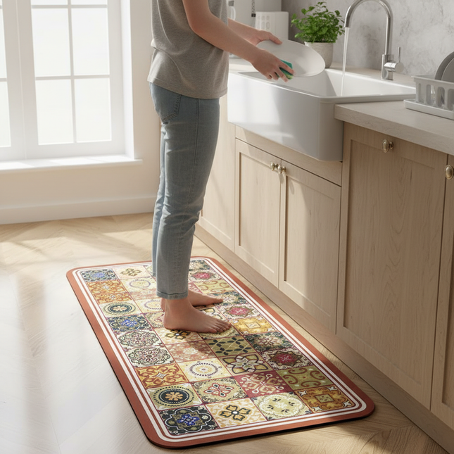 Kitchen Mat Absorbent Printed Kitchen Rugs Non-slip Area Mat Hallway Long Carpets for Living Room Bedroom Entrance Doormat Bath - gallery 1