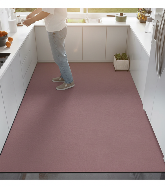 Tapis Cuisine Mauve Absorbant