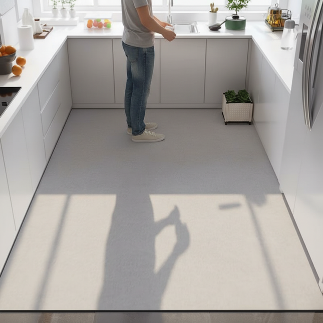 VIKAMA Hot Sale Kitchen Floor Rug Soft Diatomite Absorbent Large Area Full Of Non-Slip Simple Solid Color Foot Mat Home Decor - gallery 1
