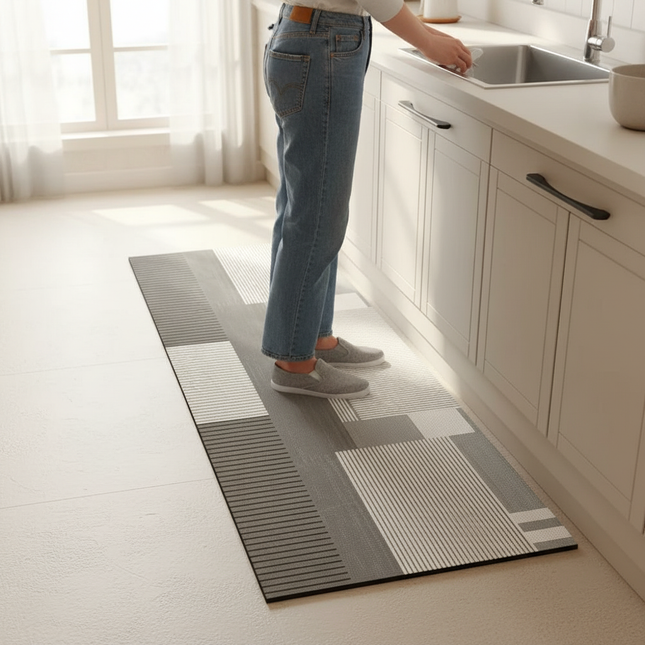 VIKAMA Multi-Functional Non-Slip Mat & Carpet Absorbs Water, Features Stylish Patterns, Ideal for Kitchens and Bathrooms - gallery 1