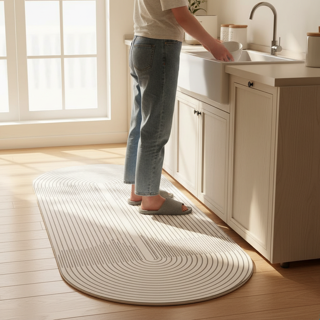 VIKAMA Super Absorbent Kitchen Floor Mat Long Diatomite Kitchen Rug Soft Washable Carpets Anti Slip Bathroom Entrance Doormat - gallery 1