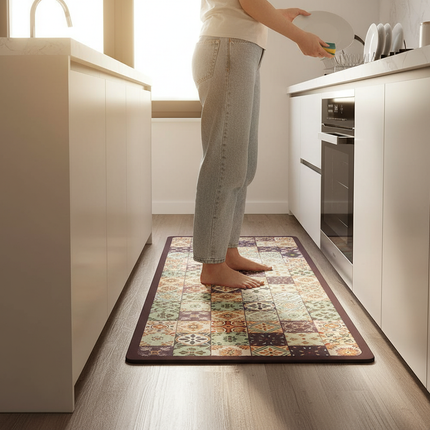 Tapis Cuisine Carreaux Mosaïque Lavable
