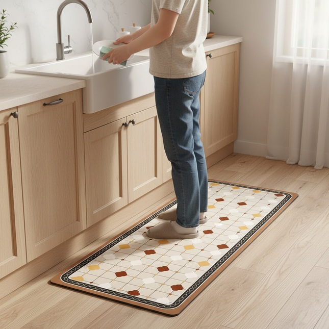 Colorful Non-Slip Kitchen Carpet Washable Floor Mat Dual Surface Absorbent  Doormat Rug Entrance Large Long Quality Mat - gallery 1