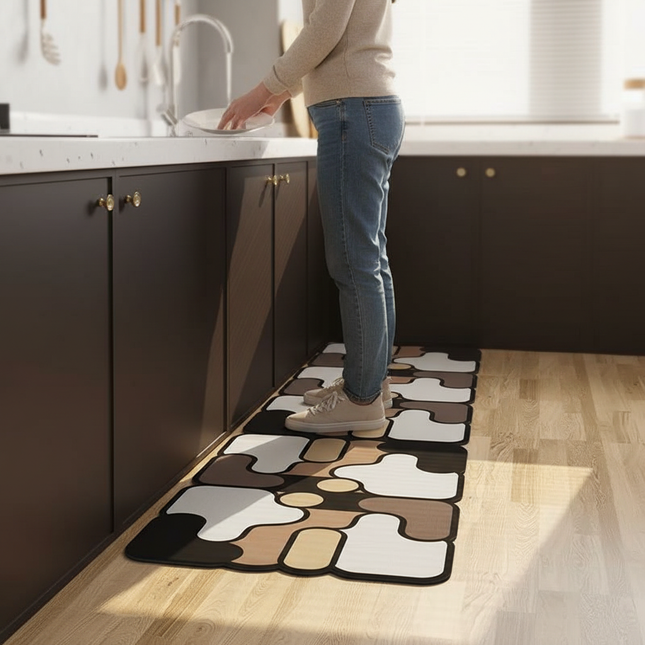 Tapis Cuisine abstrait moderne antidérapant