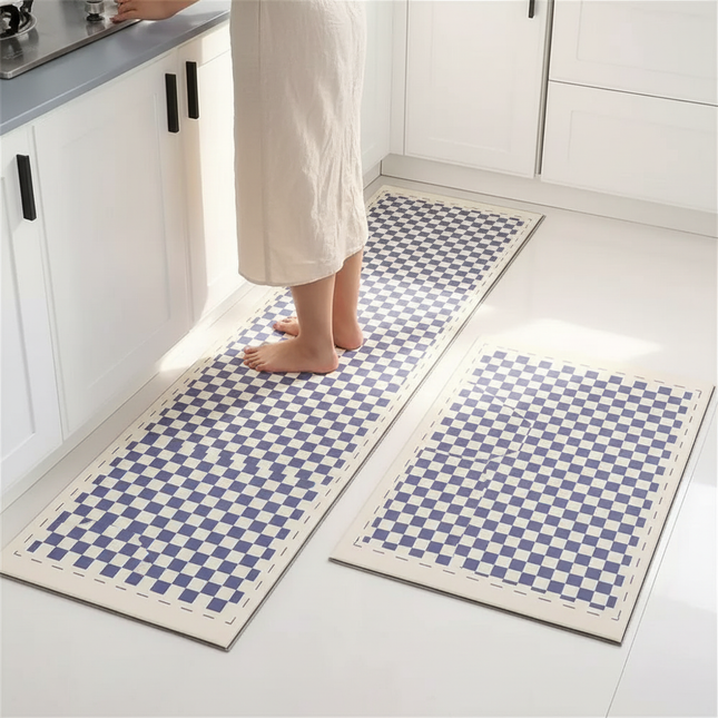 Kitchen Floor Mat Bedroom Living Room Long Bedside Area Rug Hallway Soft Washable Carpet Anti Slip Bathroom Entrance Doormat - gallery 1