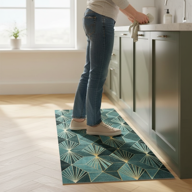 Kitchen Floor Mat Bedroom Living Room Long Bedside Area Rug Hallway Soft Washable Carpet Anti Slip Bathroom Entrance Doormat - gallery 1