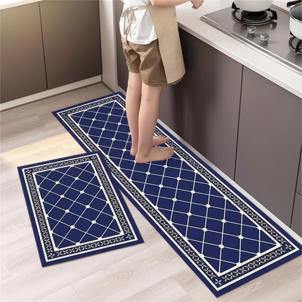 Kitchen Floor Mat Bedroom Living Room Long Bedside Area Rug Hallway Soft Washable Carpet Anti Slip Bathroom Entrance Doormat - gallery 1