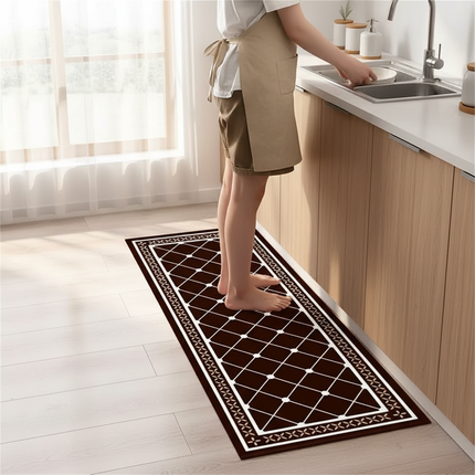 Kitchen Floor Mat Bedroom Living Room Long Bedside Area Rug Hallway Soft Washable Carpet Anti Slip Bathroom Entrance Doormat - gallery 1