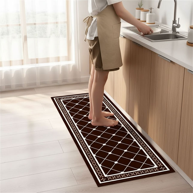 Kitchen Floor Mat Bedroom Living Room Long Bedside Area Rug Hallway Soft Washable Carpet Anti Slip Bathroom Entrance Doormat - gallery 1