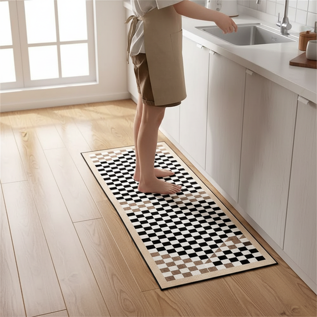 Kitchen Floor Mat Bedroom Living Room Long Bedside Area Rug Hallway Soft Washable Carpet Anti Slip Bathroom Entrance Doormat - gallery 1