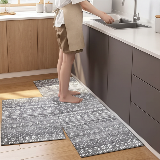 Kitchen Floor Mat Bedroom Living Room Long Bedside Area Rug Hallway Soft Washable Carpet Anti Slip Bathroom Entrance Doormat - gallery 1